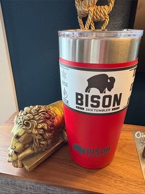 Bison 20 oz Red Insulated Tumbler